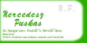 mercedesz puskas business card